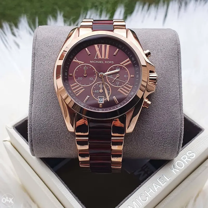 Michael Kors Bradshaw Burgundy Dial Ladies Watch- MK6270